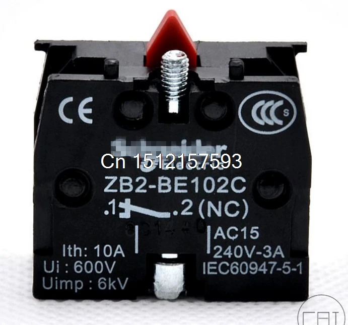 XB2 Contact Block Telemecanique ZB2 BE101C Normally Open NO ZB2 BE101C ...