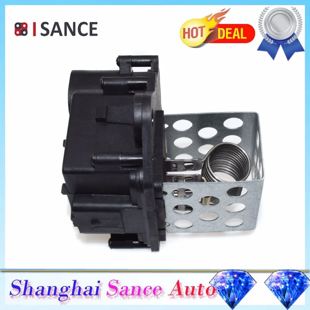 

ISANCE Radiator Blower Motor Resistor 9659799080 9673999880 For Peugeot Citroen 107 206 206SW 307 307SW 307CC Partner Berlingo