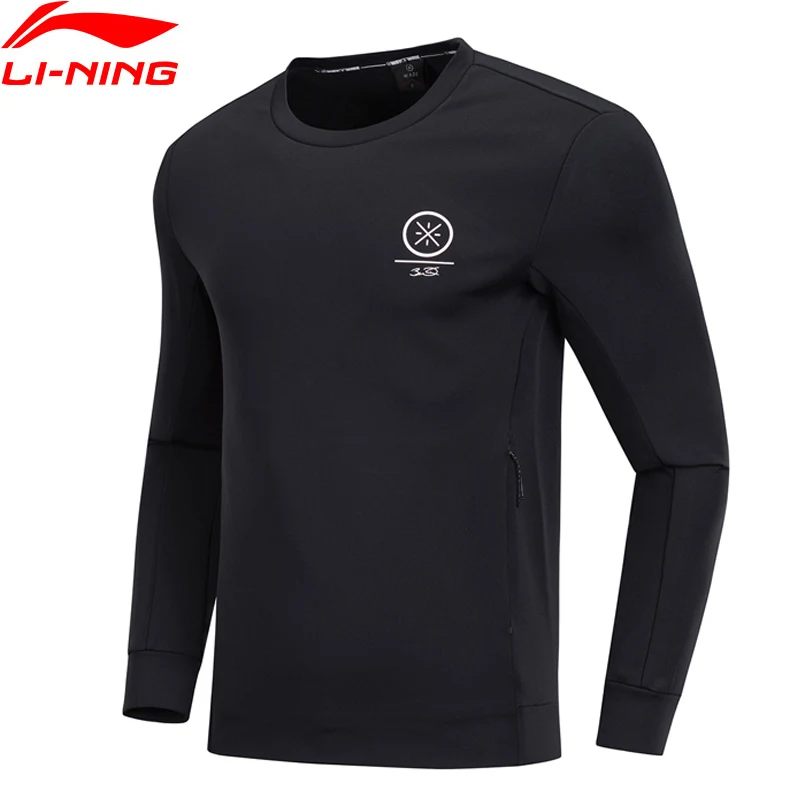 Li-Ning мужской свитер серии Уэйд обычный комфортный 48% полиэстер 42% хлопок 10%