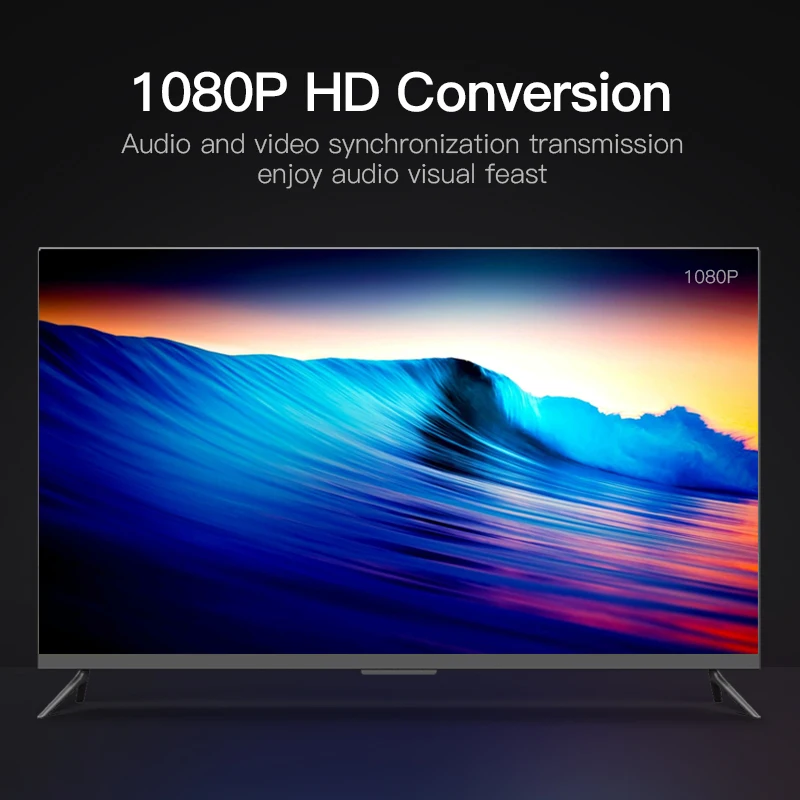 Vention vga-hdmi адаптер с аудио поддержкой 1080P для ПК ноутбука к HDTV проектор Видео Аудио конвертер VGA HDMI конвертер 1 м