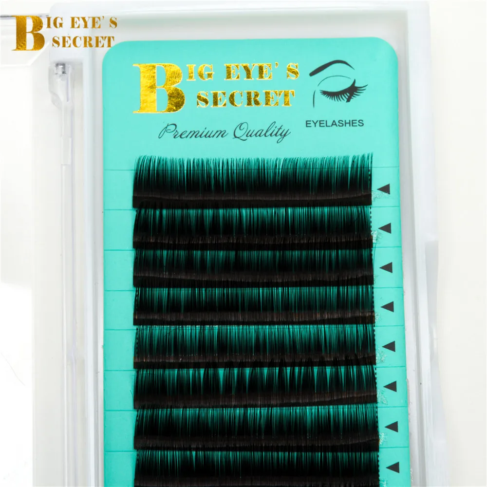 Big Eye's Secret J B C D L Curl False Eyelashes Individual Eyelash Extension Color Fake Eye Lashes Mink Eyelash Extension 0 05 0 20mm j b c curl individual faux mink eyelash extension artificial fake false eyelashes