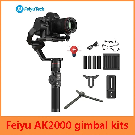 FeiyuTech Feiyu A1000 3-осевой шарнирный стабилизатор для sony a6500 a6300 GoPro Gopro Hero 5, Feiyu AK2000 с шарнирным Замком Для беззеркальных цифровых зеркальных фотокамер - Цвет: AK2000