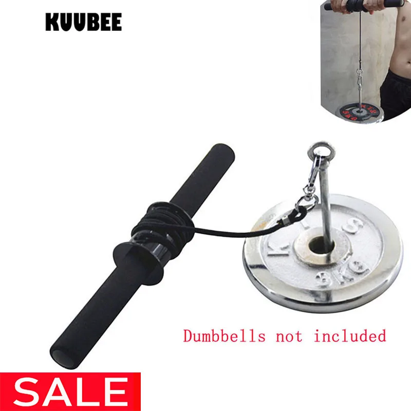 

Gym Fitness Forearm Trainer Strengthener Hand Gripper Strength Exerciser Weight Lifting Rope Waist Roller Equipment