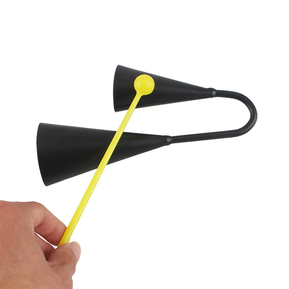 Two Tone Metal Bell Cowbell Percussion Instrument with Striker Musical