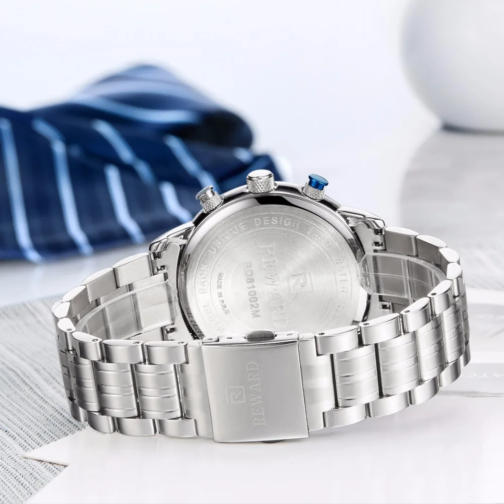 Роскошные Брендовые мужские спортивные часы с хронографом из стали, мужские армейские военные часы, мужские часы с датой, мужские часы