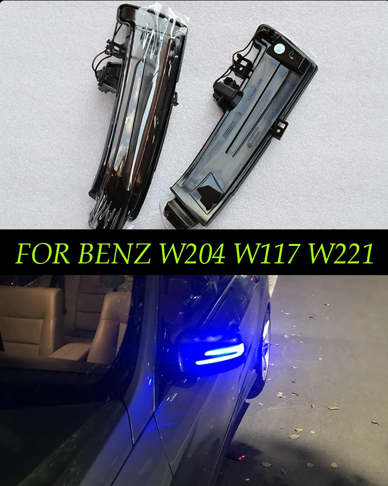 

For Benz W204 W221 W212 W176 W246 X156 Dynamic Car Rear View Mirror Turn Signal Light C204 C117 X117 LED Indicator Blinker Lamp