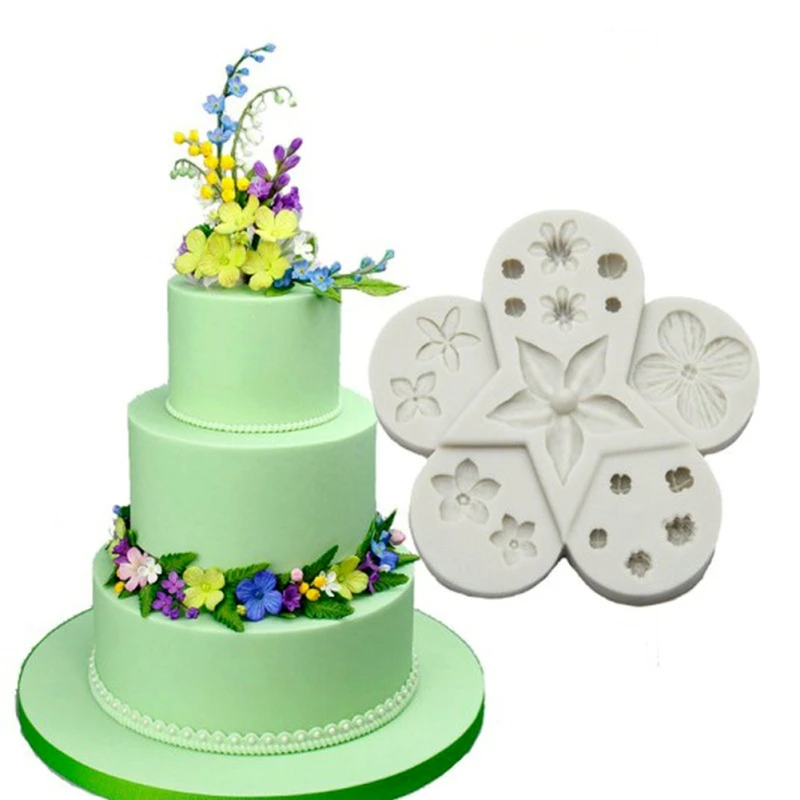

Flower Shape Fondant Cake Decoration Tool Sugarcraft Flower Shape Silicone mold Fondant Cake Decoration Sugar Craft Tools