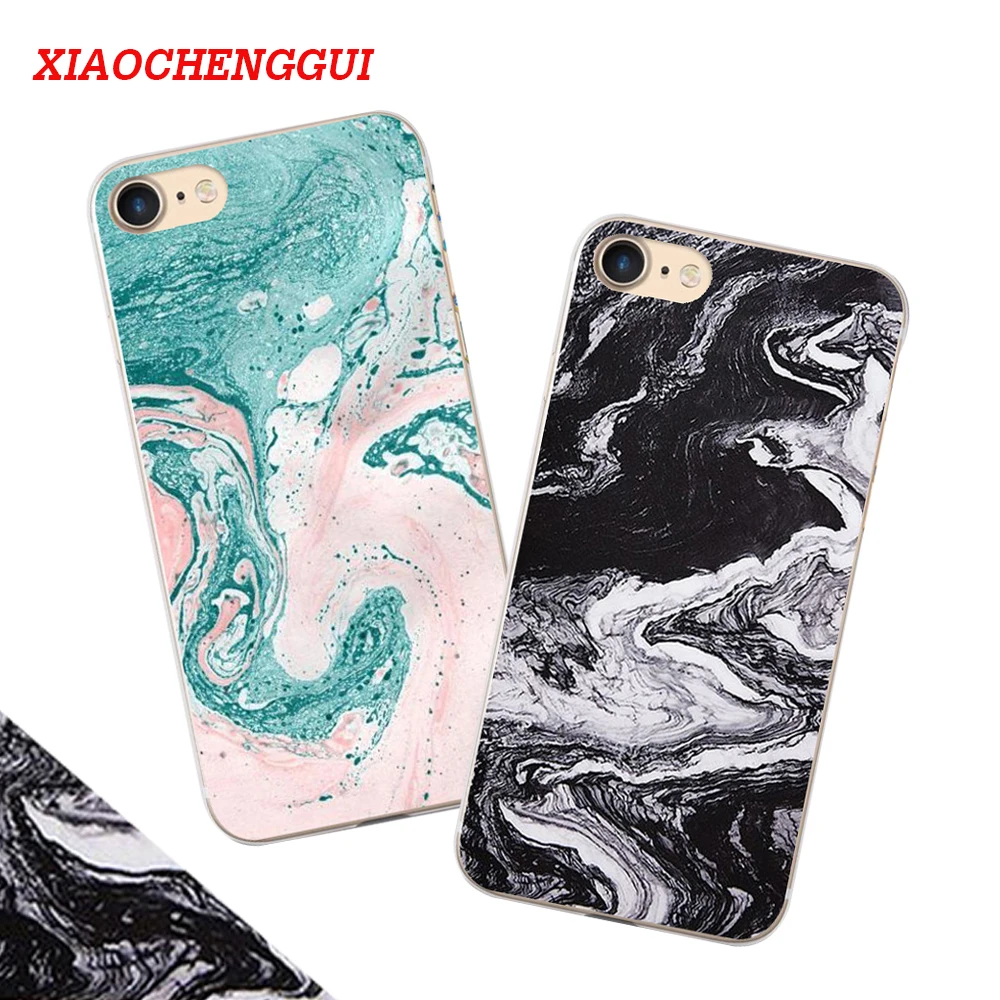 

New Hot Granite Marble Texture Phone Soft TPU Back Cover Phone Case For iPhone 5s se 6 6S 7 7 8 Plus x Mobile Phone Bags & Cases