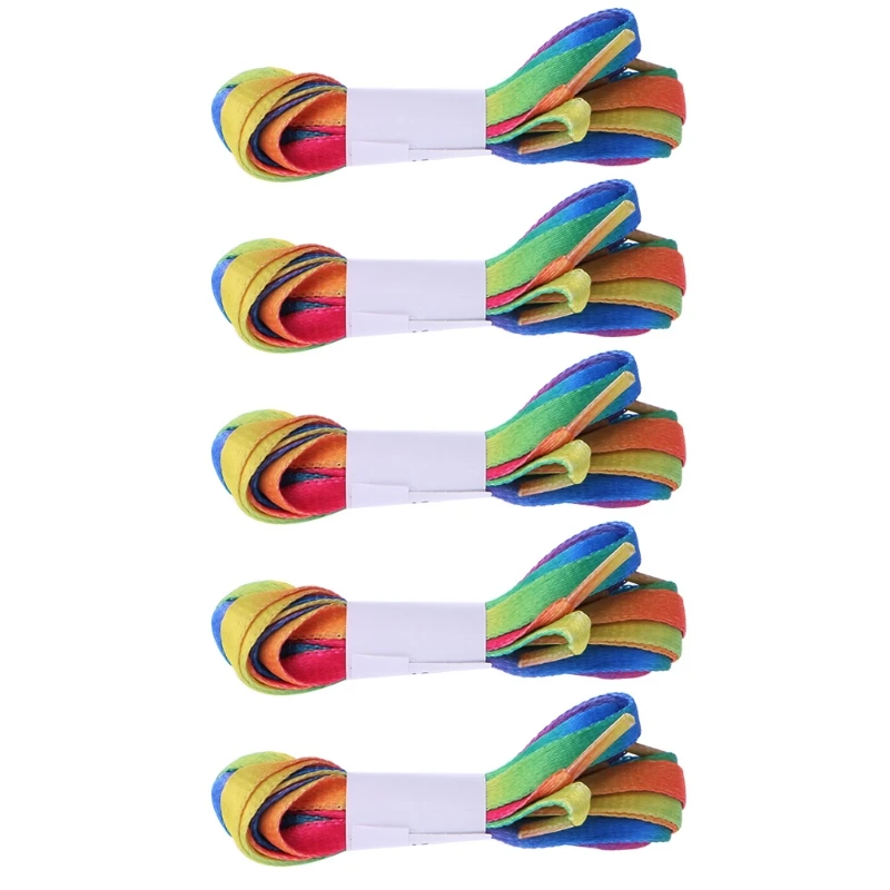 

Rainbow Multicolor Shoelace Fashion Oblate Rope Shade Color Boot Strings Hotsale