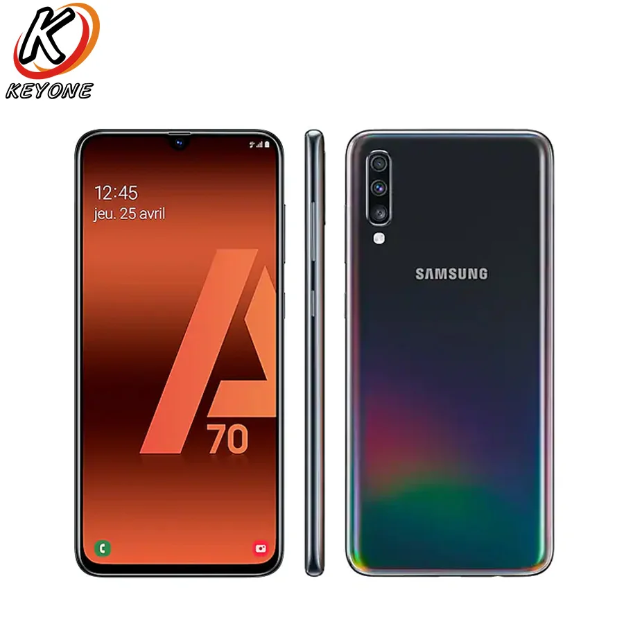 Мобильный телефон samsung Galaxy A70 с глобальной версией, A705FN-DS, 6,7 дюймов, 6 ГБ ОЗУ, 128 Гб ПЗУ, Snapdragon 675 20:9, экран капли воды, сотовый телефон