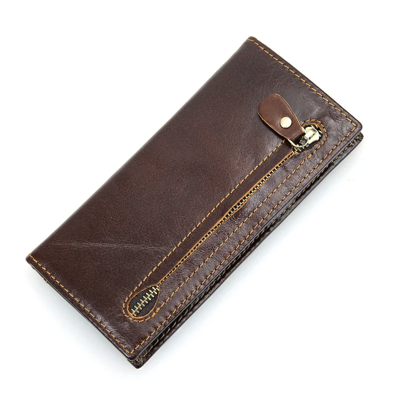 

JMD Real Leather RFID Blocking Leather Wallet Men's ID Card Holder Credit Card Case R-8122Q