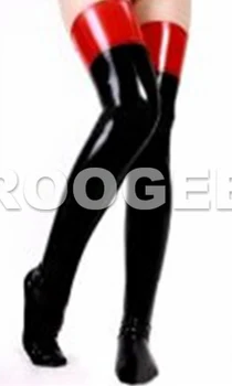 

Close-fiting latex stockings for girls