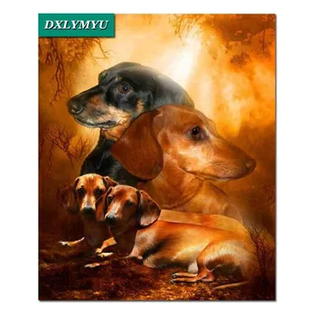 

New Diy Diamond Embroidery Greek hound Diamond Painting Cross Stitch Animal Serie square Diamond Mosaic Picture home decoration