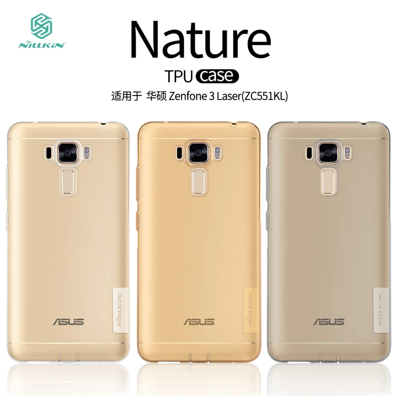 Оригинальный чехол Nillkin для Asus Zenfone 3 Laser ZC551KL прозрачный силиконовый из ТПУ Для