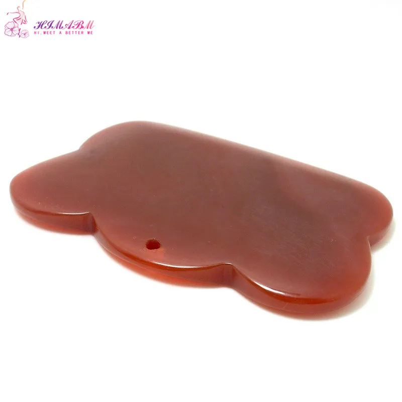 1 Pcs 100% natural red drilled Agate Guasha massage tool facial treatment scraping health body care 1 Pcs 100% natural red drilled Agate Guasha massage tool facial treatment scraping health body care
