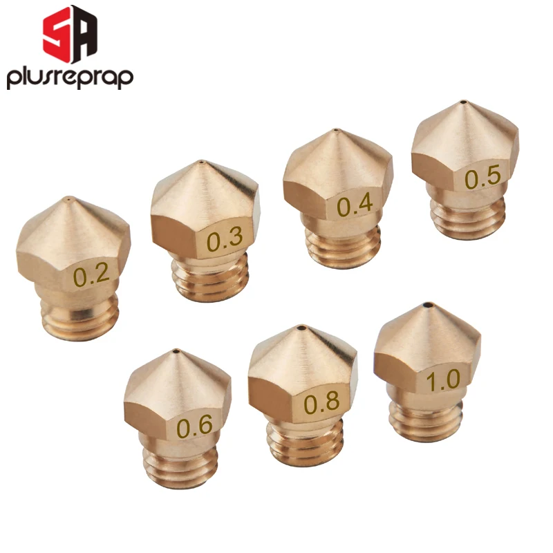 

1PC Full Metal E3D M6 Threaded Nozzle 0.2mm 0.3mm 0.4mm 0.5mm Optional for 3.0mm Filament 3D Printer Parts Wholesale