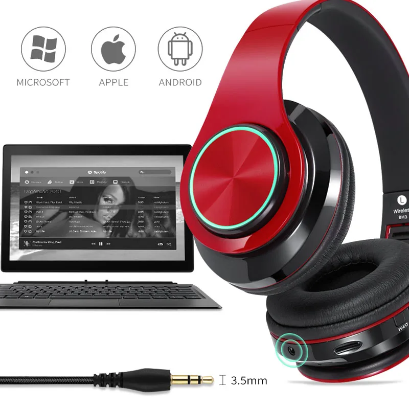 FDBRO новый смартфон HiFi стерео беспроводные Bluetooth наушники перезаряжаемые