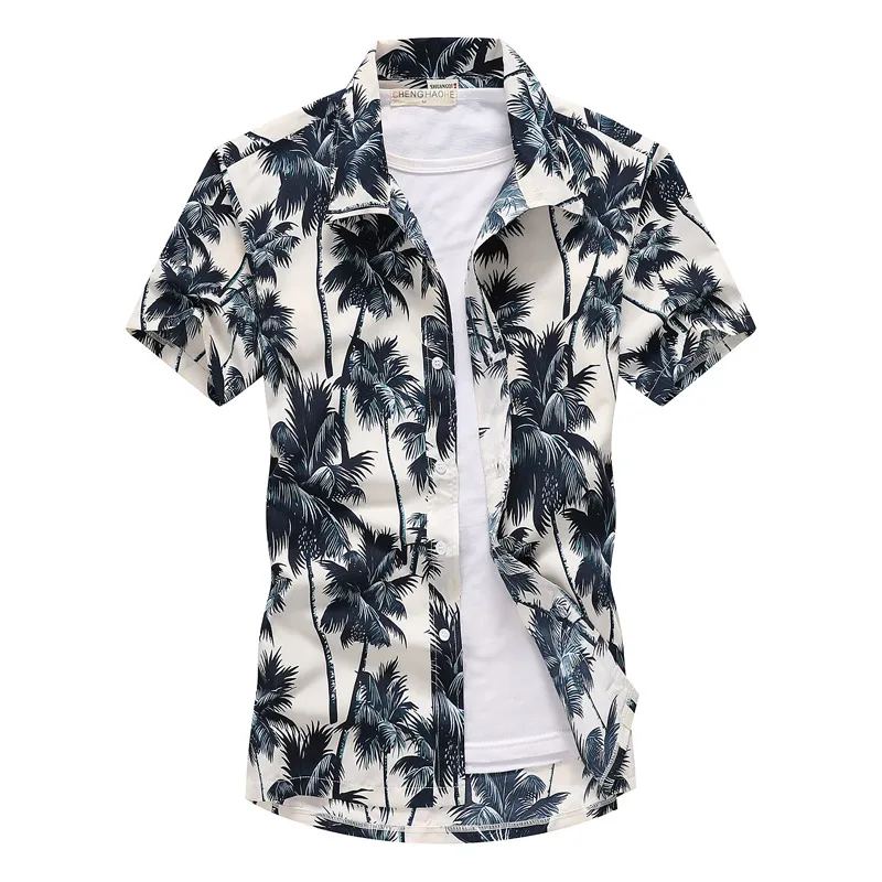 InterestPrint Men Shirt Corals and Tropical Fish Shirts Beach Short Sleeve Summer Button Down Tops Tees Blouses S-5XL