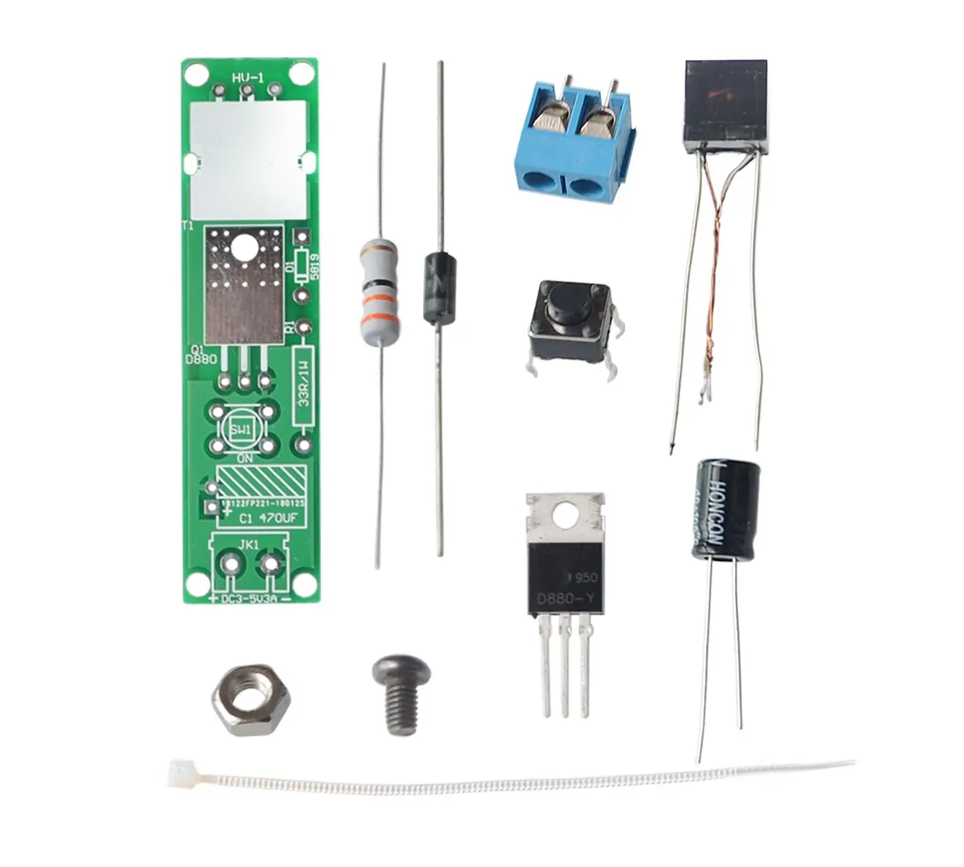 

DC3-5V DIY Kit High Voltage Generator Arc Igniter Lighter Kit for DIY Electronic Production Suite