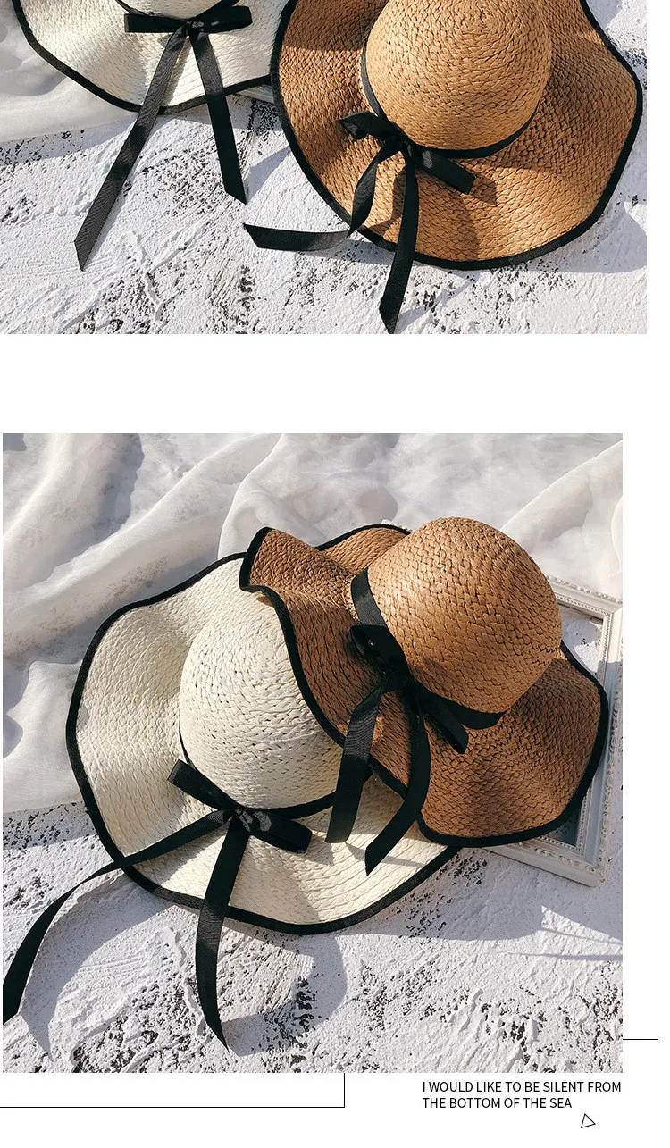 2018 Summer New Arrived Women Seaside Vacation Sunscreen Sun Hat  Beach Casual Straw Hat (29)