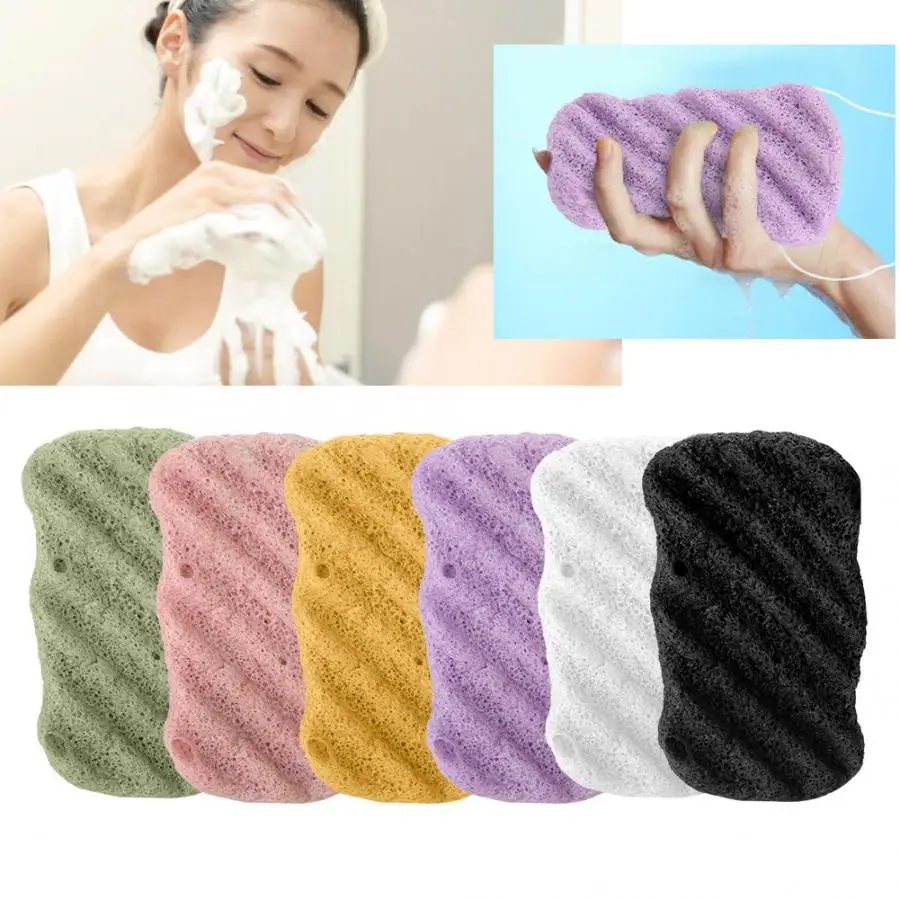 

Bath Bomb Long Wave Type Big Size Body Konjac Wash Face Flutter Natural Facial Body Care Sponges Dry Bath Bomb Mold