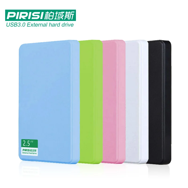 New Style 2.5'' PIRISI HDD Slim Colorful External hard drive 250GB USB3.0 Portable Storage Disk wholesale and retail On Sale