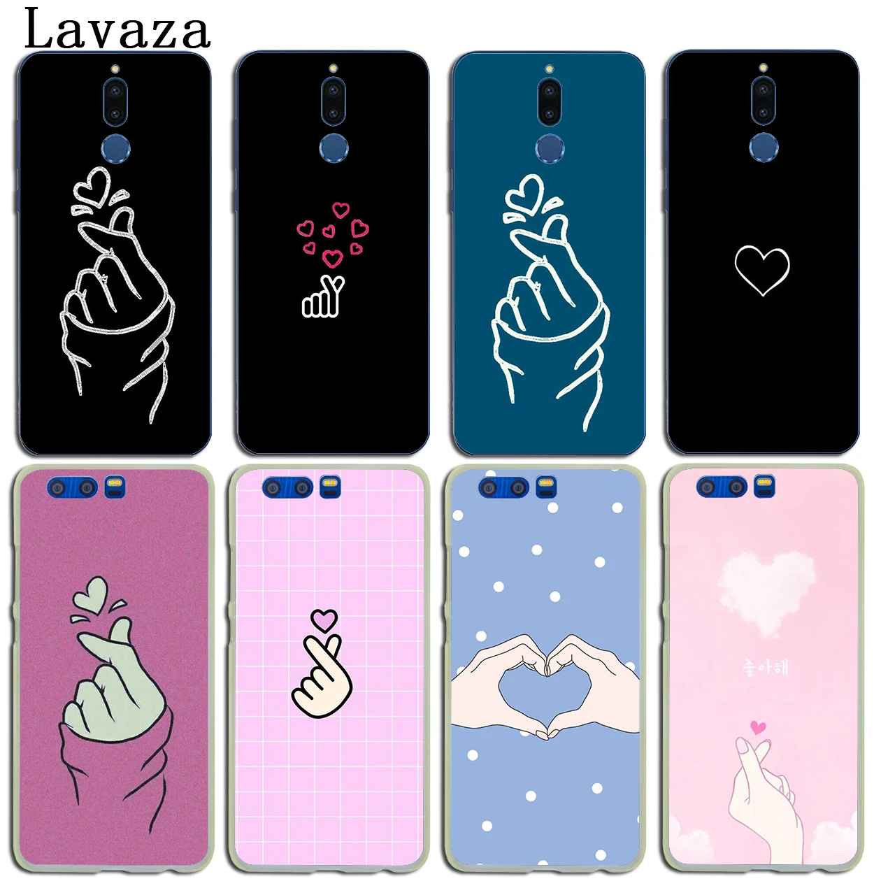 Чехол с сердечком Love on the finger kpop для Huawei Y9 Y7 Y6 Prime Nova 5i 4 3i 3 2i Honor 20 10 8X 8C 8 9X 9 Lite 7C 7A