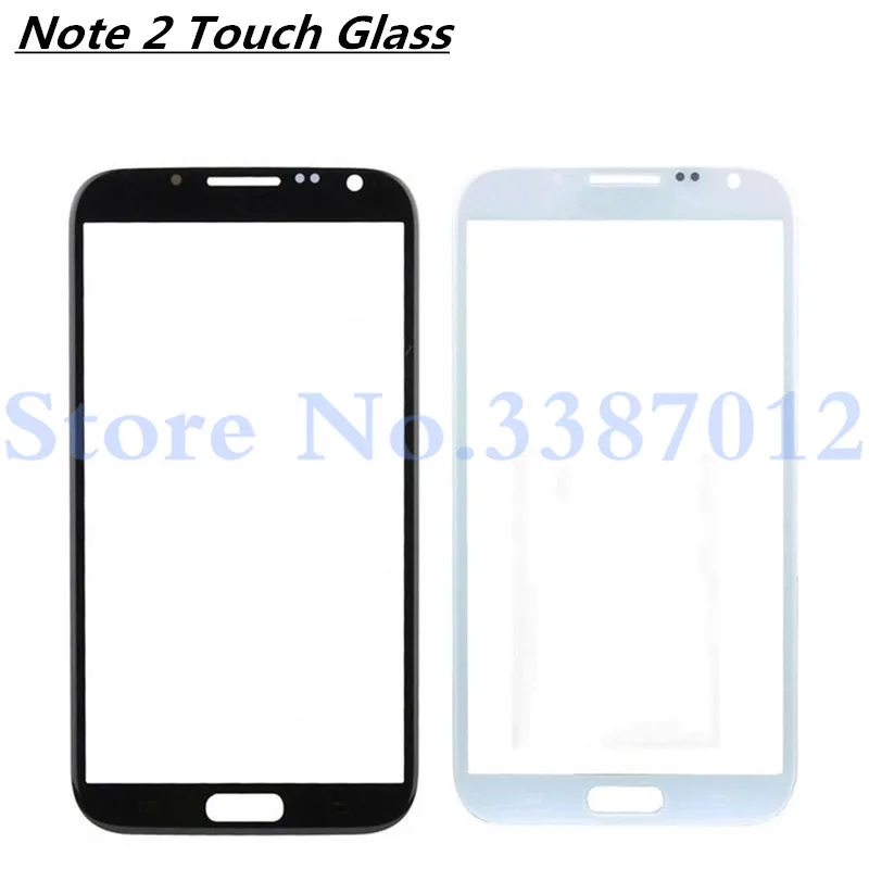 

LCD Front Digitizing Touch Screen Glass For Samsung Galaxy Note 2 N7100 N7105 Replacement Parts Outer Glass