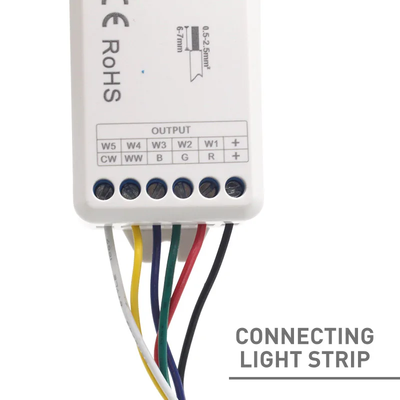 5 м 5050 SMD RGB CCT светодиодный светильник s Водонепроницаемый 60 Светодиодный s/m гибкий светильник DC 12 В теплый белый 2,4G беспроводной синхронный контроль