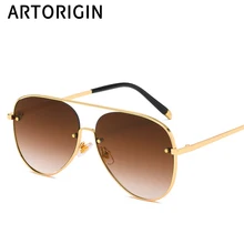 Пилот Светоотражающие женские очки зеркальные солнцезащитные очки большие рамки Бусины Металлические авиационные стиль zonnebril vrouwen