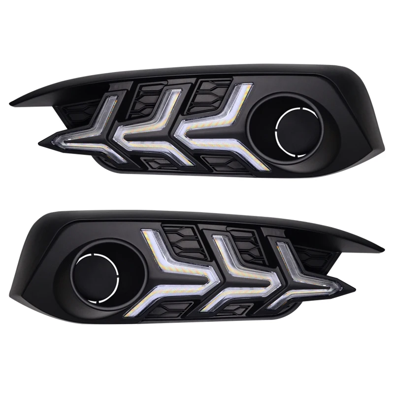 1 Set Car LED Daytime Running Light DRL Turn Signal Lights Fog Lamp Bulbs 3 Colors Styling Accessories For Honda Civic 2016 2017 1 Set Car LED Daytime Running Light DRL Turn Signal Lights Fog Lamp Bulbs 3 Colors Styling Accessories For Honda Civic 2016 2017