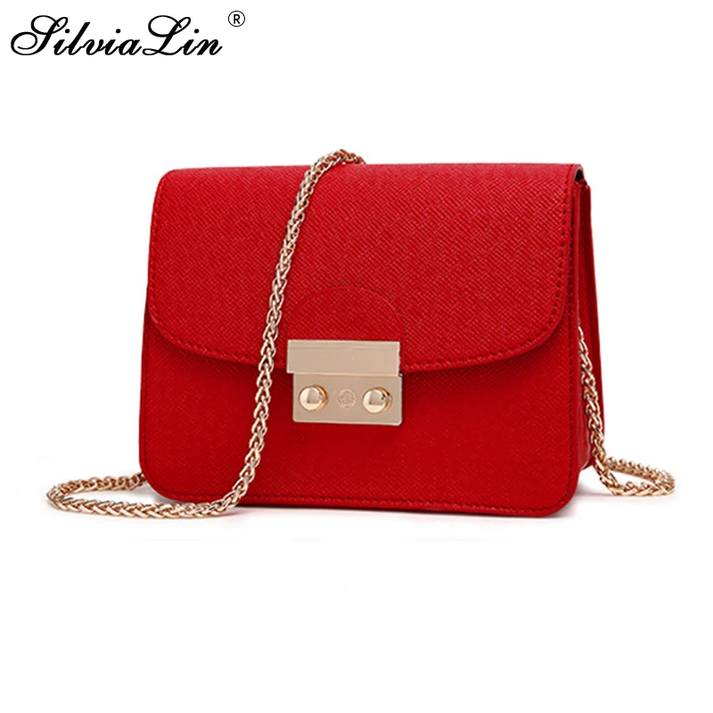 

SilviaLin Small Women Bags PU leather Messenger Bag Clutch Bags Designer Mini Shoulder Bag Women Handbag Hot Bolso Mujer Purse