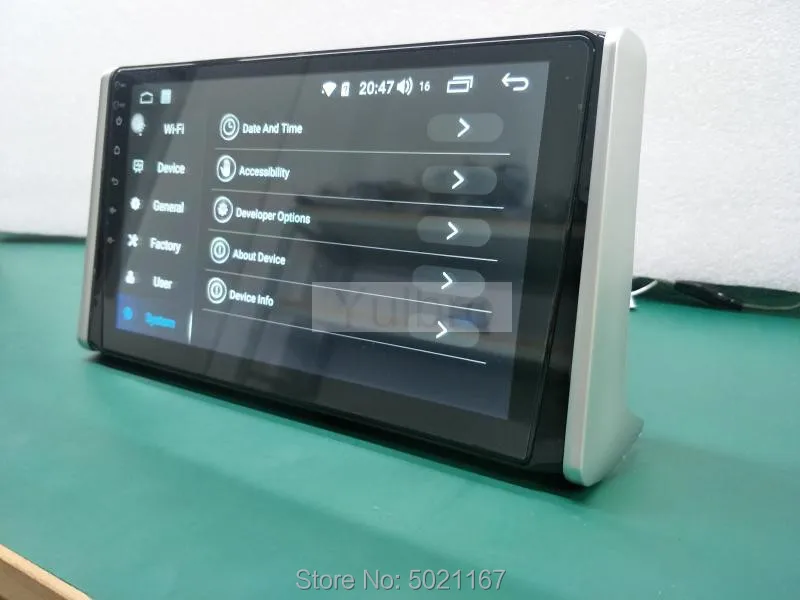 Top Yulbro android 8.1 octa core car dvd multimedia player for Toyota RAV4 2019 with radio bluetooth gps navigation video IPS screen 3