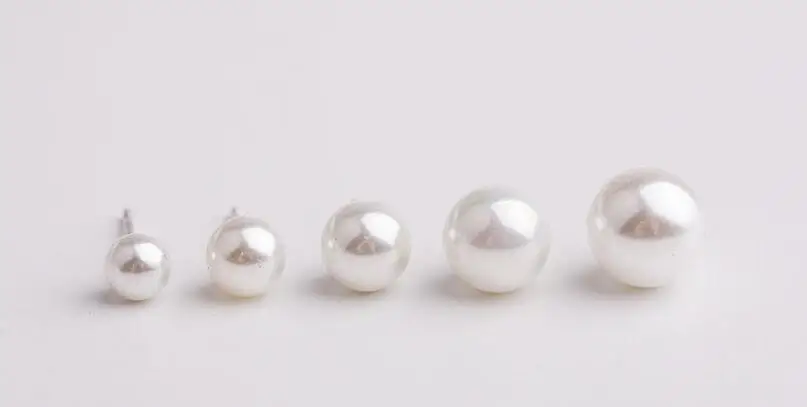 Модные женские серьги из натурального пресноводного жемчуга, 925 пробы серебряные серьги, белые жемчужные свадебные серьги-гвоздики ручной работы для девочек, подарок