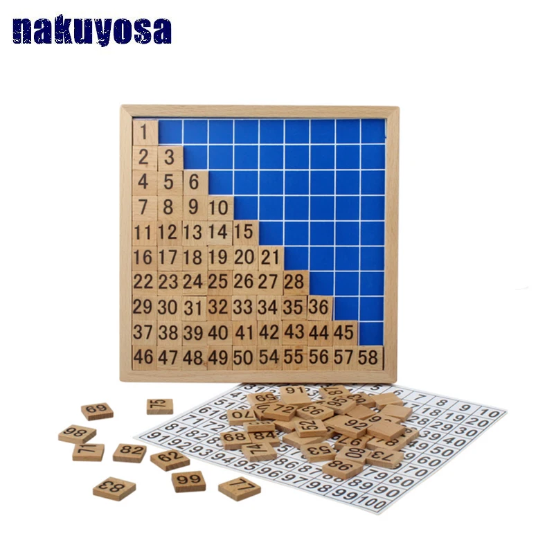 Children's educational toys Wooden Montessori Teaching Aids Math 1 100