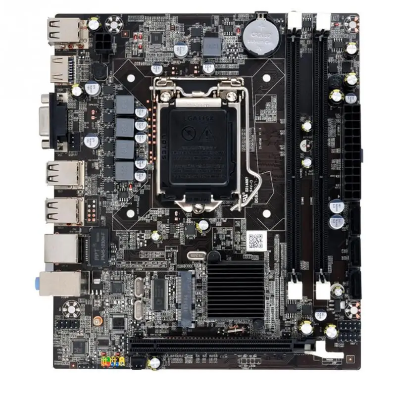 

H55 LGA115 Motherboard Socket LGA 1156 8GB DDR3 Memory USB 2.0 MSATA Desktop Computer CPU For Intel Xeon