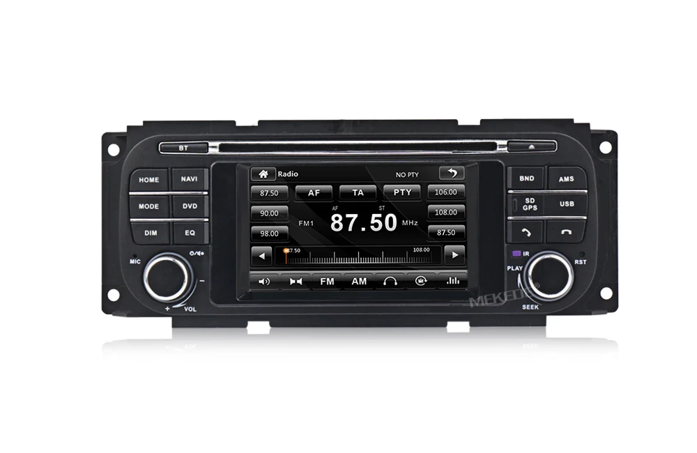 Best WinCE 6.0 4.3 Inch Car DVD Player For Chrysler/Dodge/RAM/Jeep/Grand Cherokee With GPS Navigation BT Radio Free Maps 10