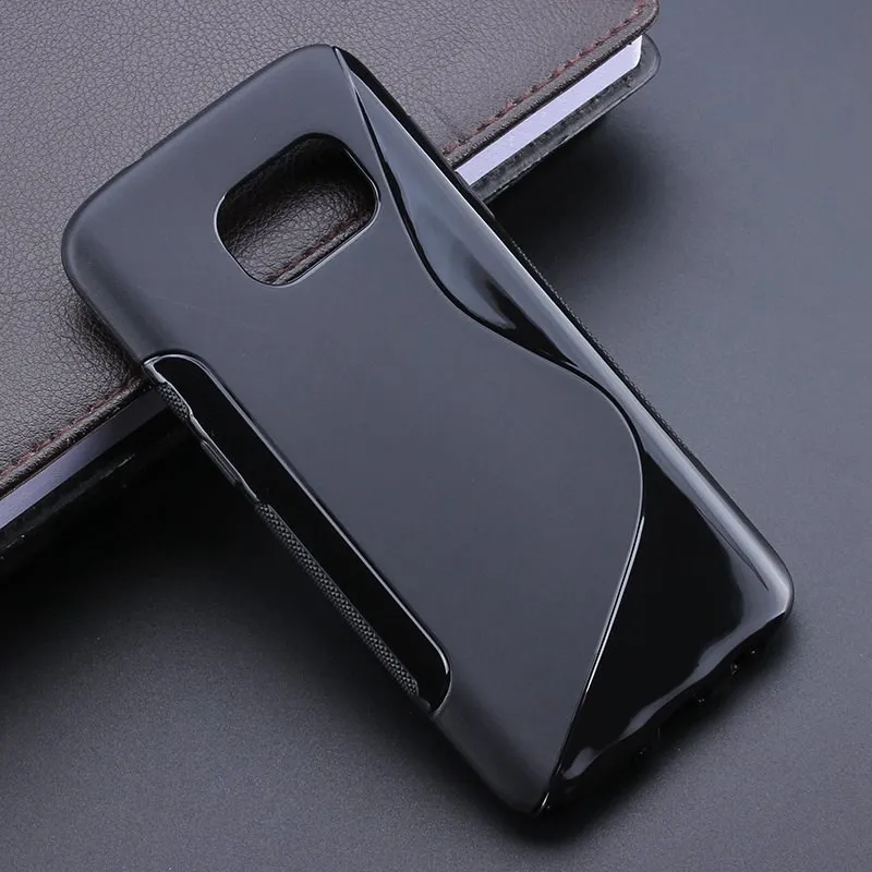 

S-Line Anti Skidding Gel TPU Slim Soft Case Back Cover For Samsung Galaxy S7 G930 G930F G930FD G9300 Mobile Phone silicone Bag