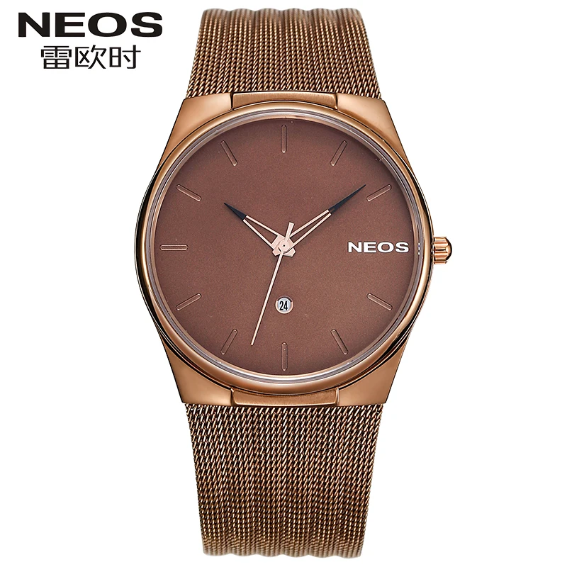 

NEOS Big Dial Quartz Men's Watch Simple Waterproof Calendar Fashion Male Watch Ultra-thin Sports Business Advanced Watch
