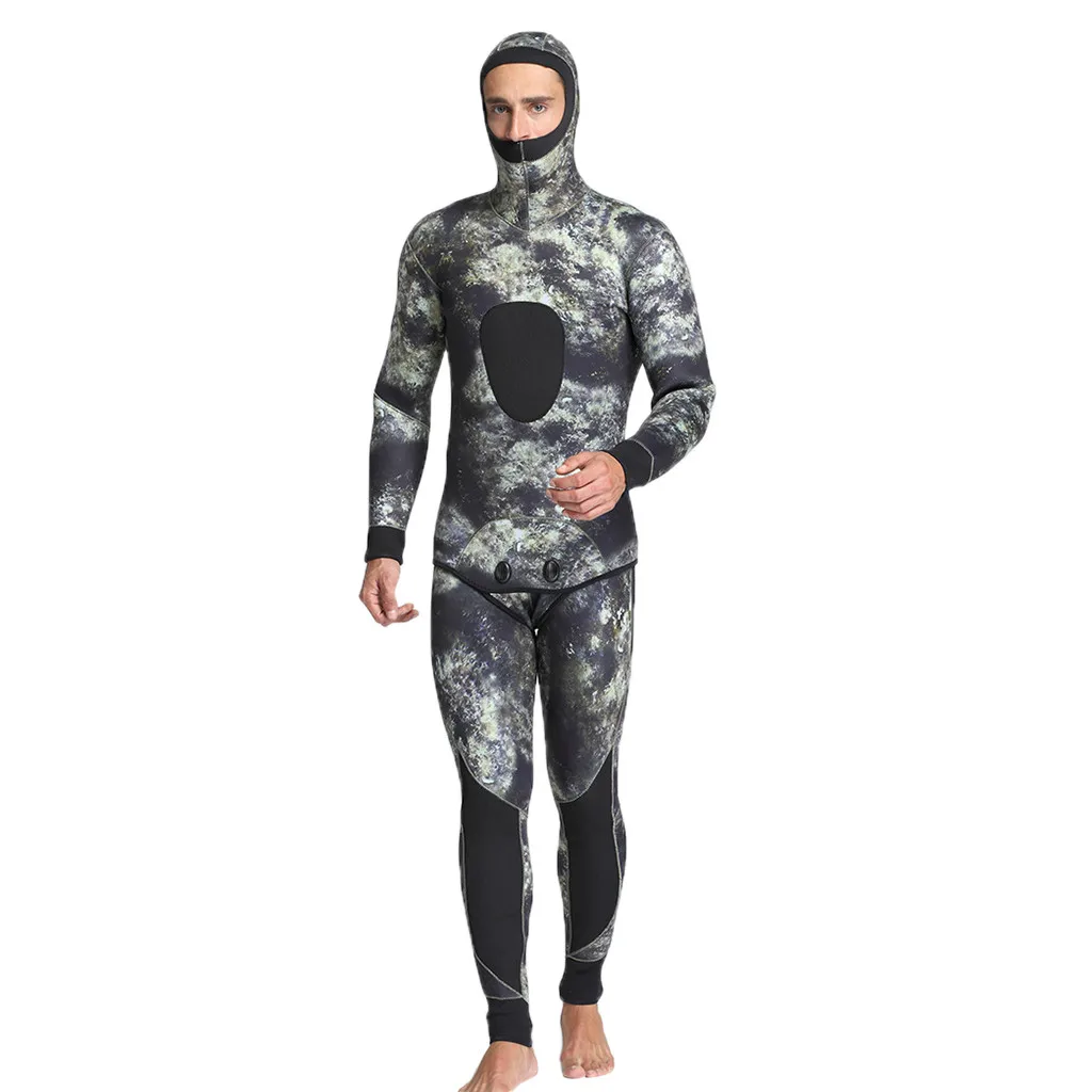 Женский купальный костюм для мужчин 5 мм Термосумка из неопрена гидрокостюмы для подводного плавания 2 шт. купальный костюм куртки брюки плюс размер 40