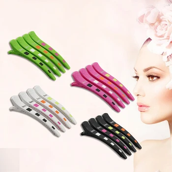 

6Pcs/set Plastic Hair Clips 4 Rows Tooth Anti-skip Perm Color Section Hairpins Salon Accessory DIY Hair Care Styling Tools UN627
