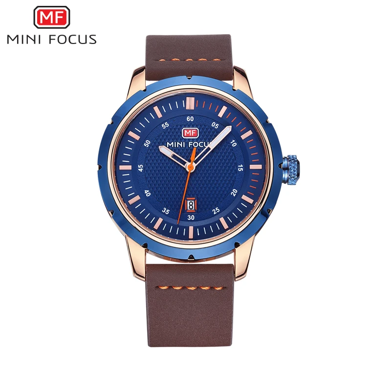 

MINIFOCUS Reloj Hombre 2017 Men Watches Top Brand Luxury Watch Men Fashion Leather Waterproof Quartz Wristwatches Men's Clock
