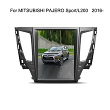 12," Tesla Тип Android Fit MITSUBISHI PAJERO Sport/L200 автомобильный dvd-плеер навигация gps радио