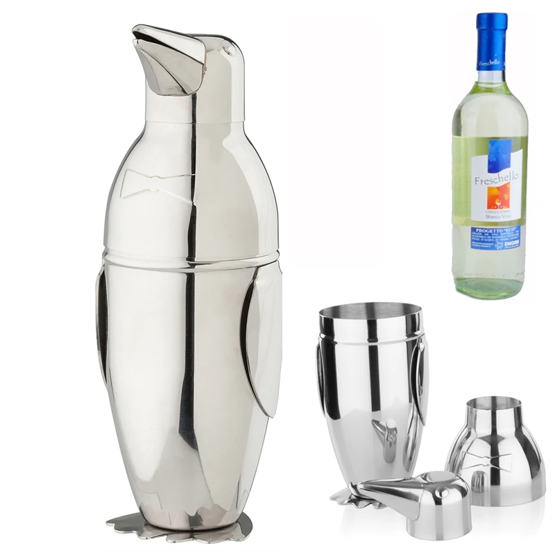 JZ195 Stainless Steel Barware Cocktail Shaker Martini Mojito Drink Mixer Bartender Shaker Kit