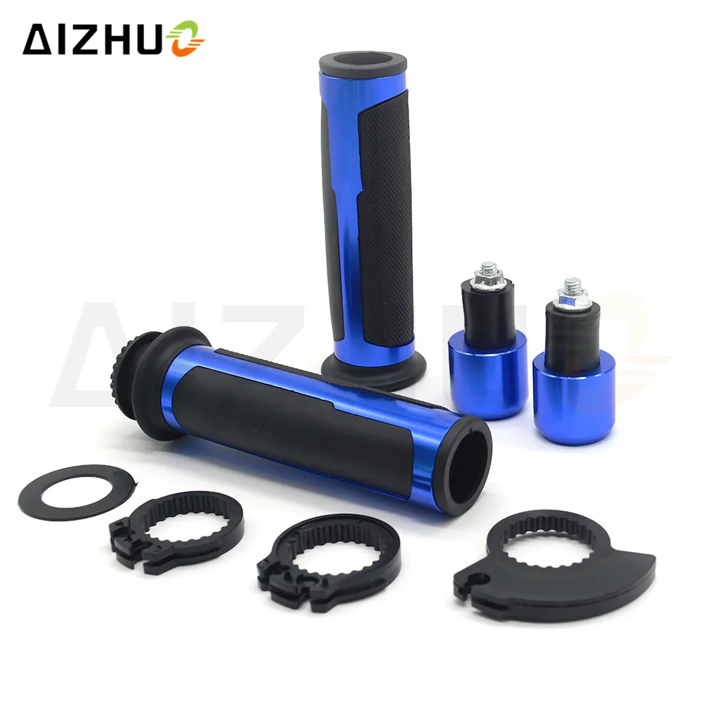 22mm Universal Motorcycle Handle Grip CNC Rubber Grips For Suzuki GSR 600 750 GSR750 SV 600 1000 GSX-S1000 GS500 DRZ400 GSX-S750