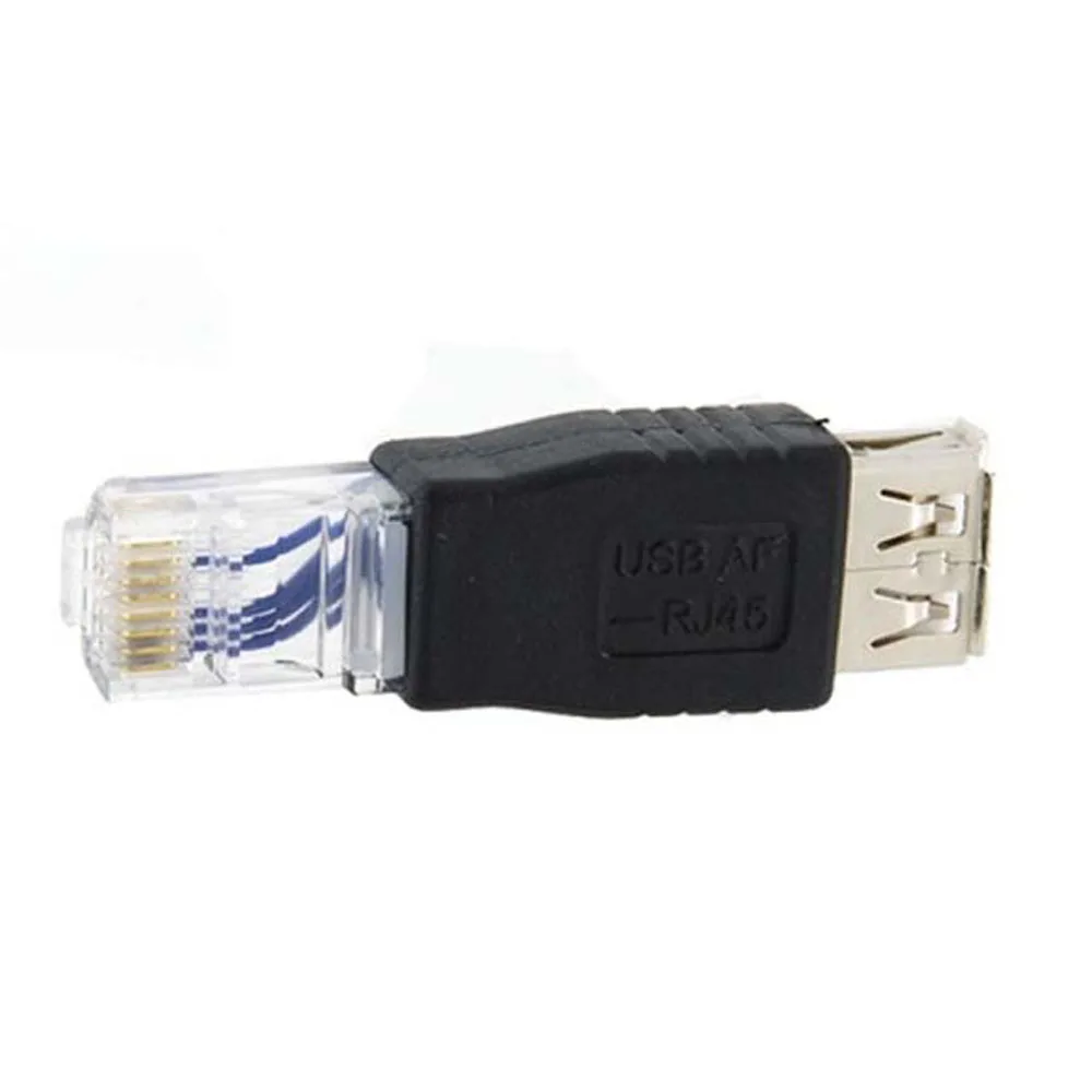 

PC USB RJ45 Female A to Ethernet Internet RJ45 Connector Adapter Adaptor