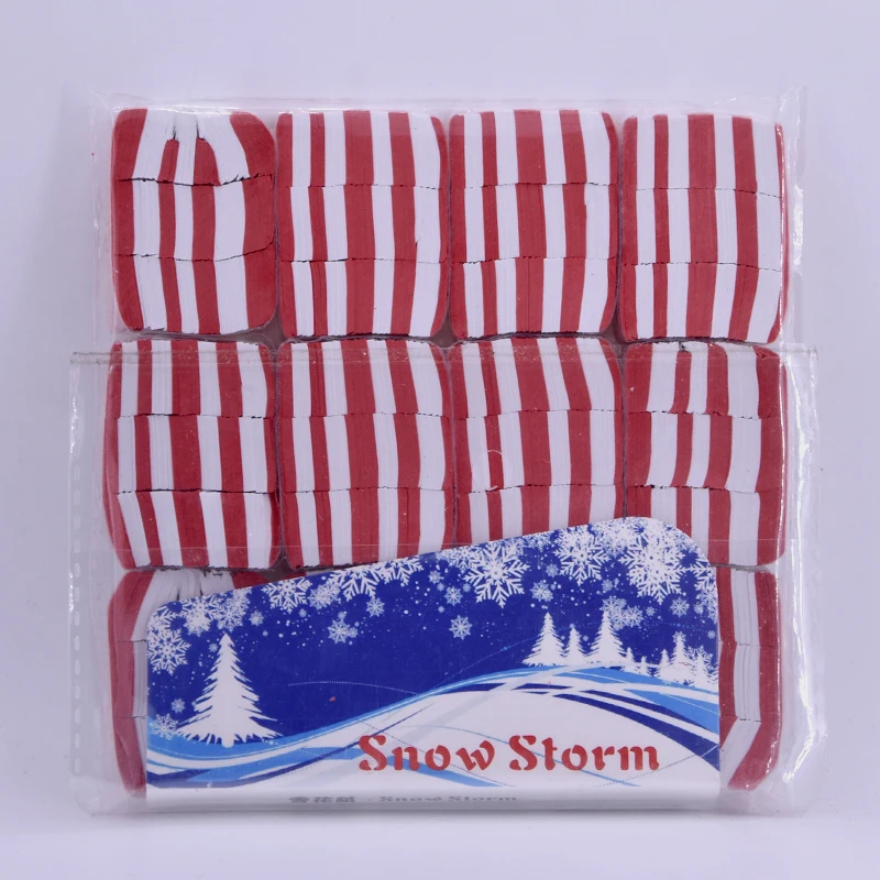 5bags White-Red Ultra-Thin Snowstorms Snow Paper(12pcs/bag) Magic Tricks Magician Stage Accessories Gimmick Props Magica | Игрушки и