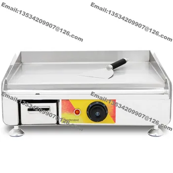 

Free Shipping Cooktop Stainless Steel Commercial Electric Cooking Griddle Grill BBQ Barbecue Plate