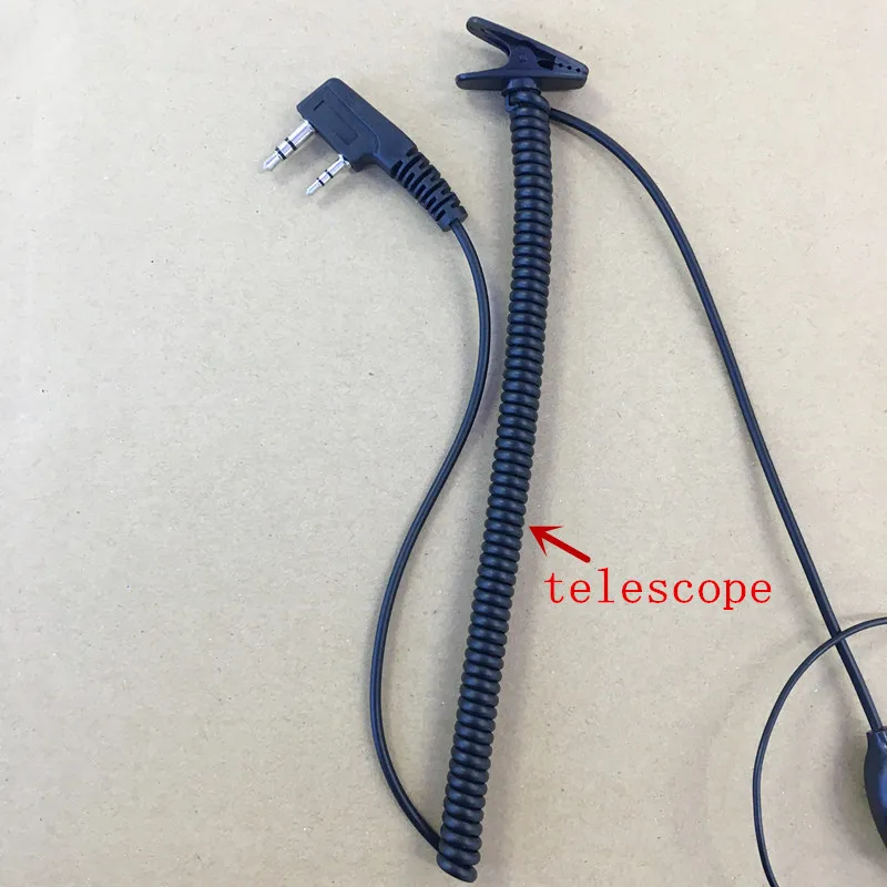 Honghuismart эластичная K разъем 2 штыря наушники для Kenwood baofeng UV5R 888S Quansheng Puxing Weierwei 'd xun