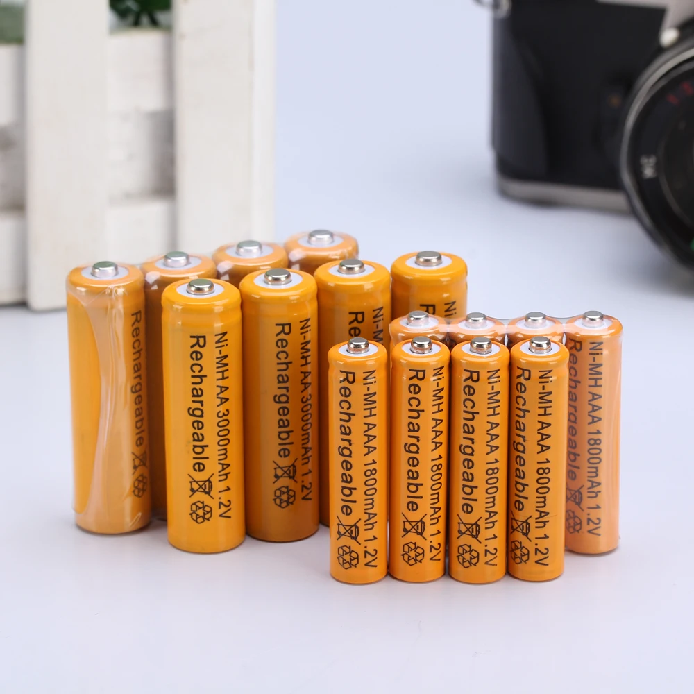16 pcs AA AAA Rechargeable batteries NI MH AA1.2V neutral rechargeable